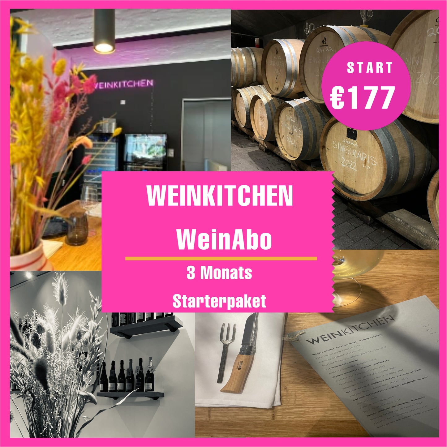 WeinAbo - Starterpaket für 3 Monate (Mindeslaufzeit)!